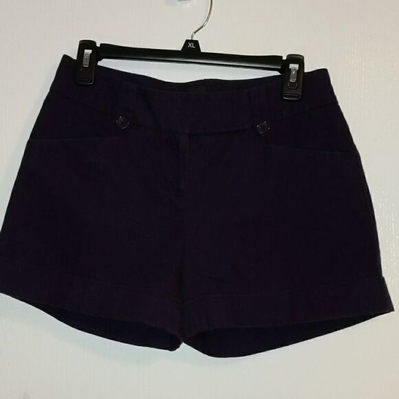 THE LIMITED LDIE SZ 4 DEEP PRPLE SHORT 100% COTTON - Picture 1 of 7
